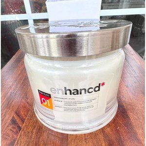 PartyLite Enhancd 01 3 Wick Jar Candle Fruity 40 60  hours burn time New in box